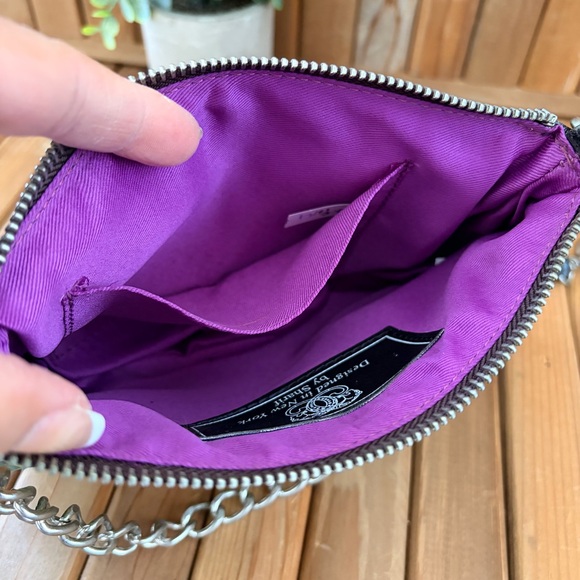 Sharif Peacock Feather Artsy Y2K Boho Crossbody w/Chain Shoulder Strap Statement - Picture 11 of 11